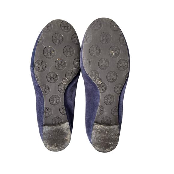 TORY BURCH | Women’s Suede Ballet Flats Navy | Size 7 - Picture 7 of 7
